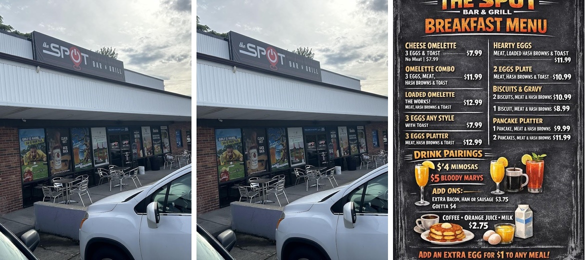 The Spot Bar & Grill Menu
